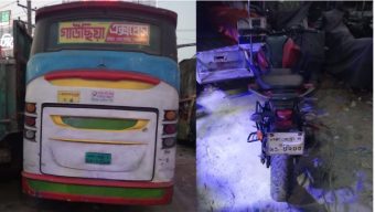 রুপগঞ্জে বাসের ধাক্কায় মোটরসাইকেল আরোহী নিহত